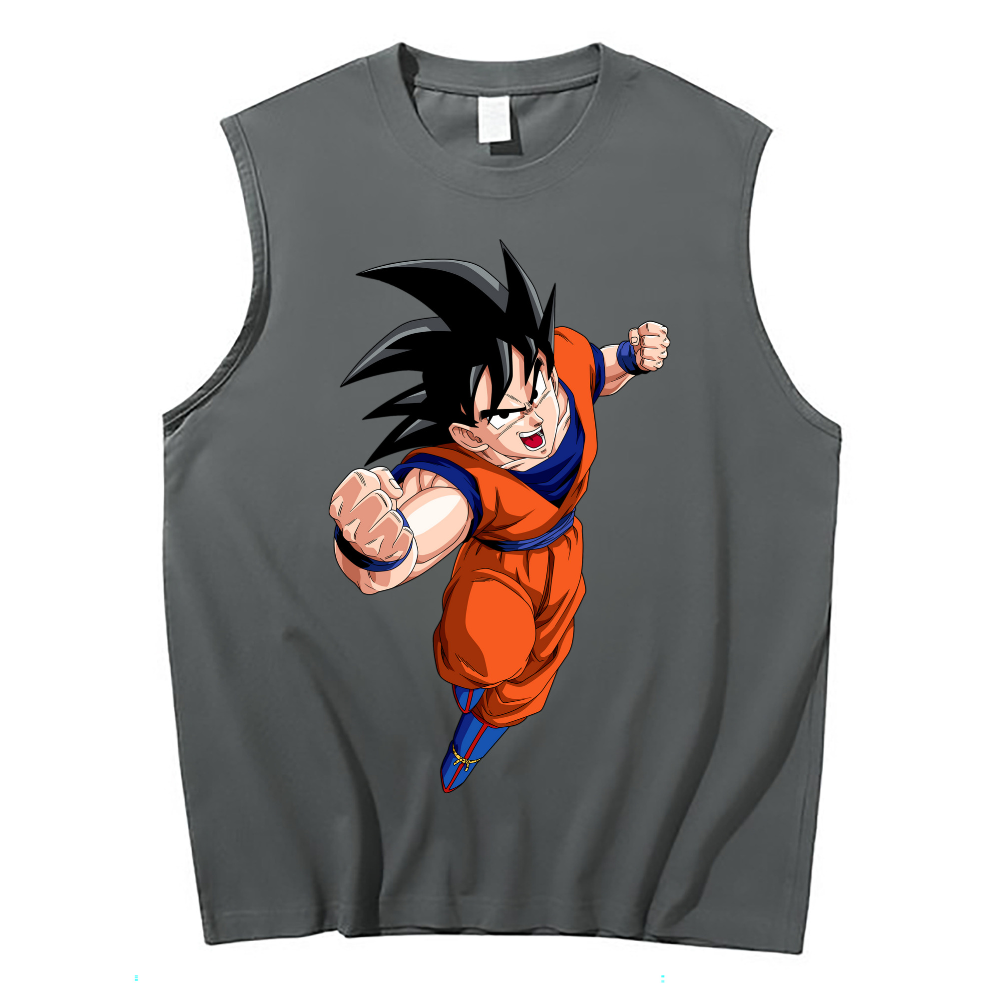 （画像用） ドラゴンボール 孫悟空（そん ごくう）Son Goku カカロット DRAGON BALL Kakarotto コットン100％タンクトップ（フロントプリント）